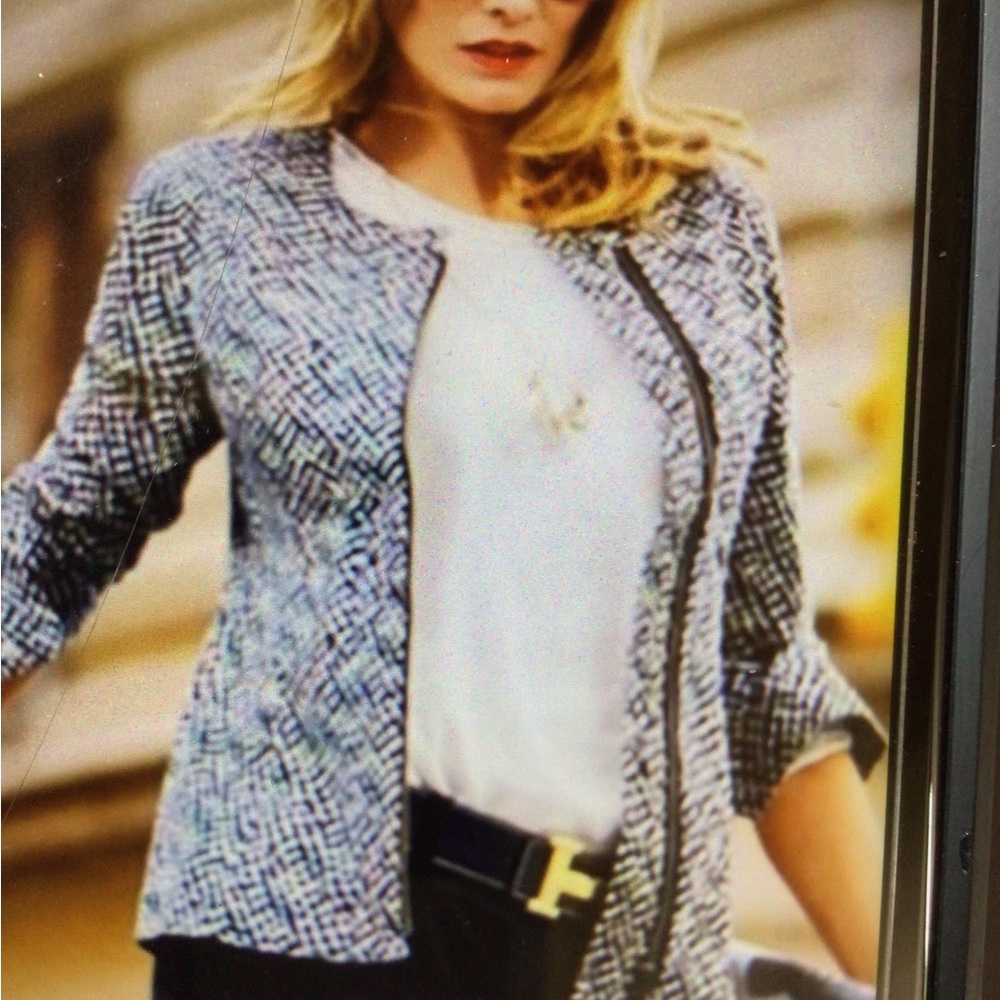 Women's Patterned Style 5099 Cliffside Moto Jacket